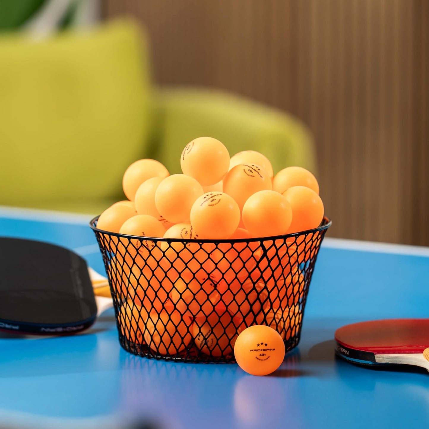 PRO-SPIN Ping Pong Balls - 3-Star Premium Orange Table Tennis Balls | High-Performance 40+ ABS Professional Quality | Ultimate Durability for Indoor & Outdoor Ping Pong Tables (Pack of 24)