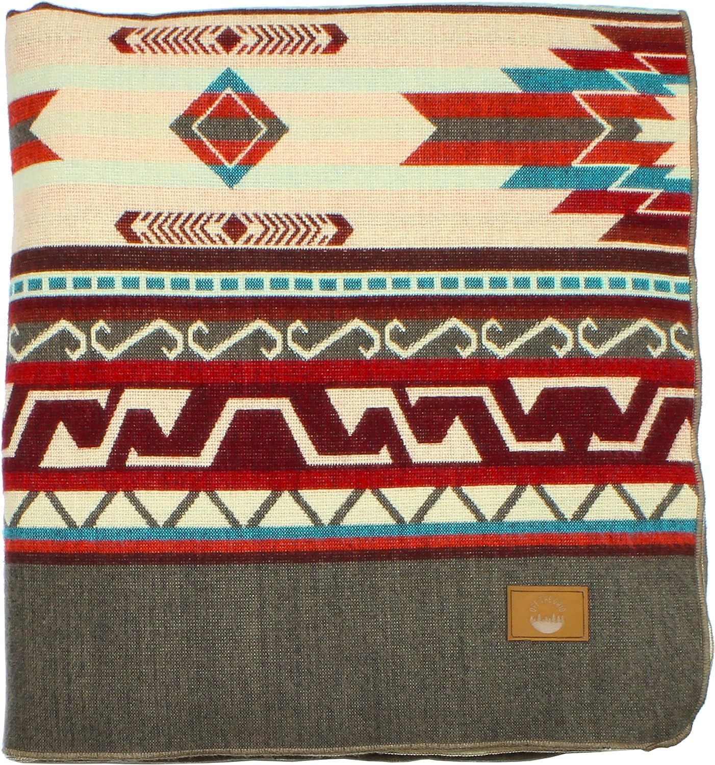 Inca Aztec Throw, Queen, King Blanket | Southwest Indian Navajo Boho Style | Native Cover for Camping, Bedding, Couch, Vanlife | Faux Alpaca, Lightweight, Hypoallergenic (Obsidian Black, Throw)