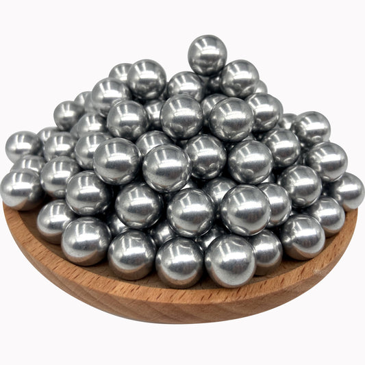 ALIEN PLAY 150 X 50 Cal Aluminum Balls, Hard 50 Cal Ammo Fits for Umarex T4E TR50/HDP50/HDR50/BP50, 2.8 Grams Reusable Solid Projectiles for Training, Self Defense Balls and Target Practice