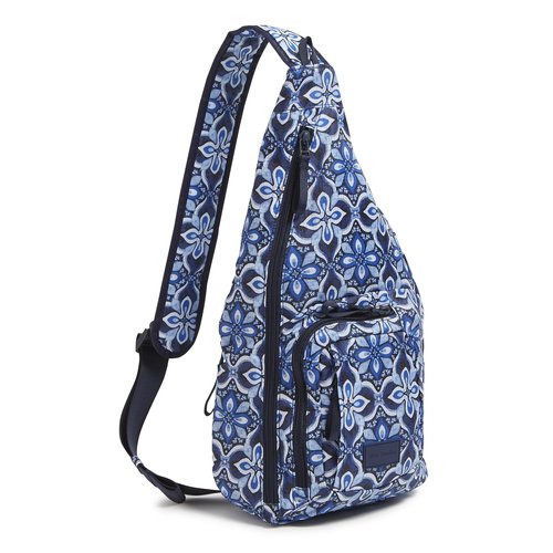 Vera Bradley Ripstop Sling Backpack, Raindrop Medallion