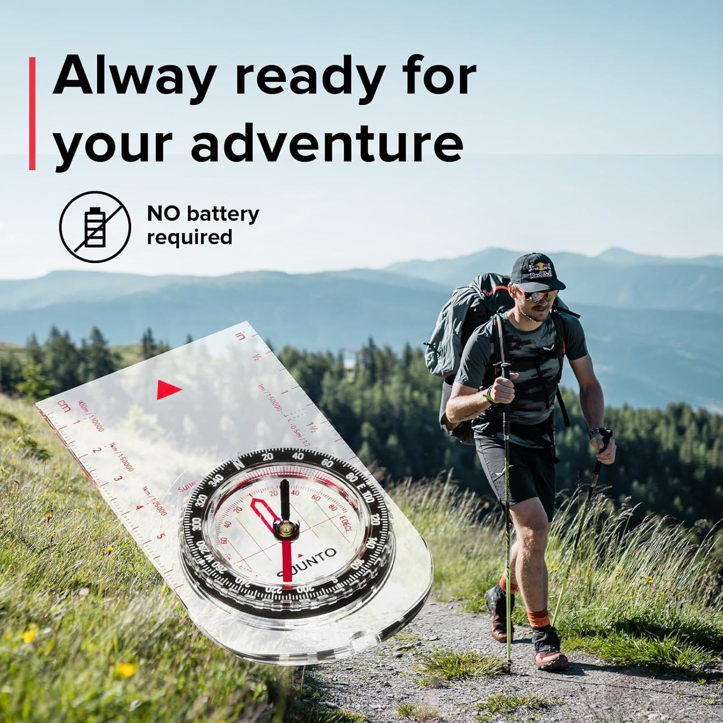 SUUNTO A-10 Hiking Compass - Compact & Easy-to-Use for Outdoor Adventures