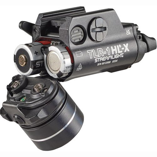 Streamlight 69500 TLR-1 HL-X 1000-Lumen 15000 Candela Rail-Mounted Tactical Weapon Light with Specific Compatibility Rail Locating Keys, Black