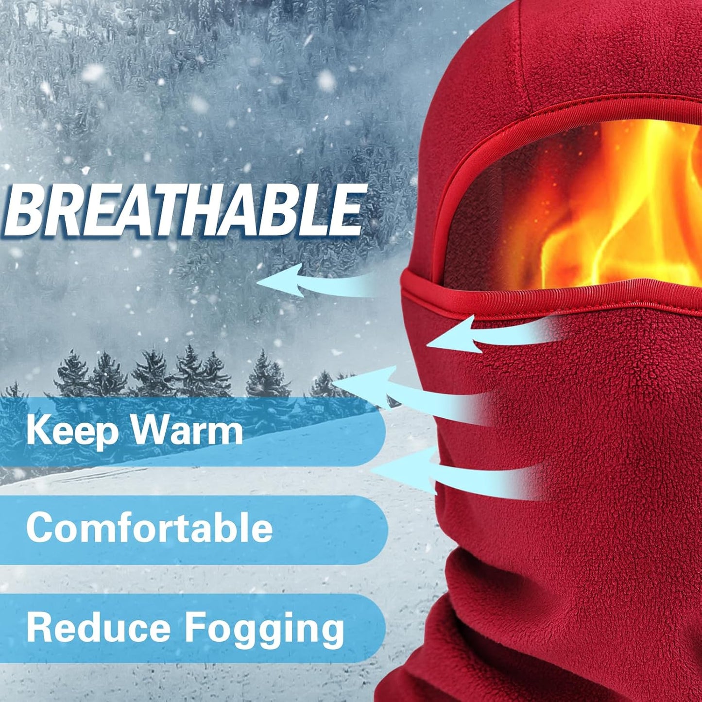 Winter Balaclava Ski Mask | Unisex Face Cover for Outdoor Sports