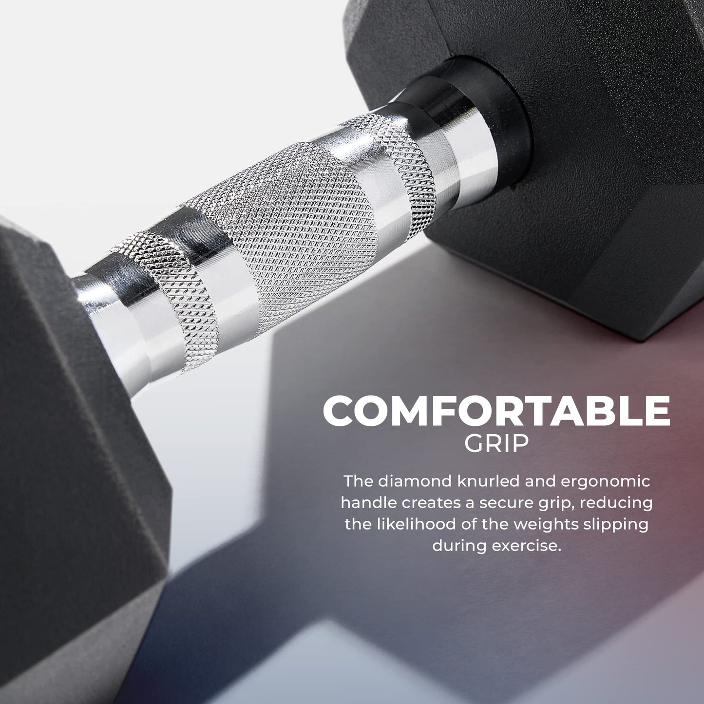 Sunny Health & Fitness Core Fit Hex Style Dumbbell 11.3 KG / 25 LBS (Pair) - SF-DB03-25