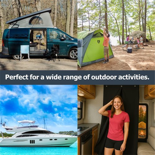 Boat Privacy Changing Tent - Marine Instant Privacy Room Curtain for Changing Clothes, Portable Toilet, Shower, Waterproof UV-Resistant, Fits Under Bimini Top (30" L x 27" W x 72" H)