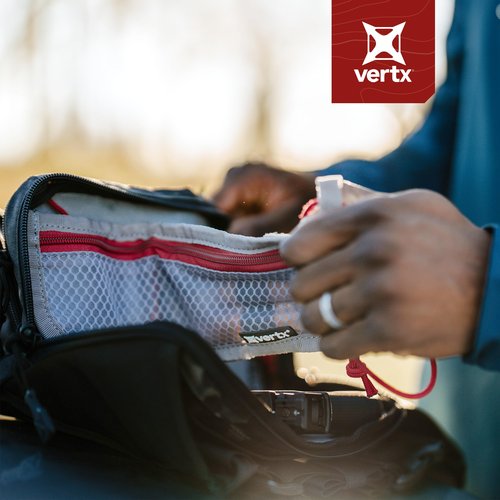 Vertx S.O.C.P. LT Overflow Small Mesh Zipper Pouch Organizer Insert for Backpack, Bag, Accessories and Tool Storage EDC Pouches