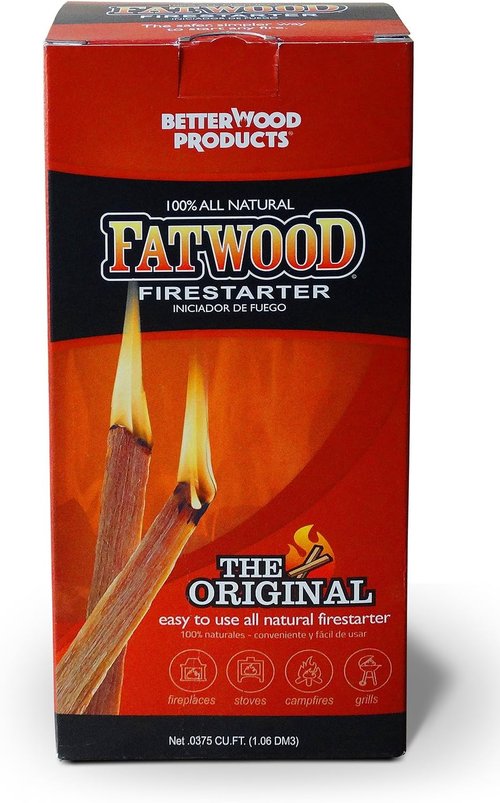 Better Wood Products Fatwood Firestarter Box, 1.5-Pounds