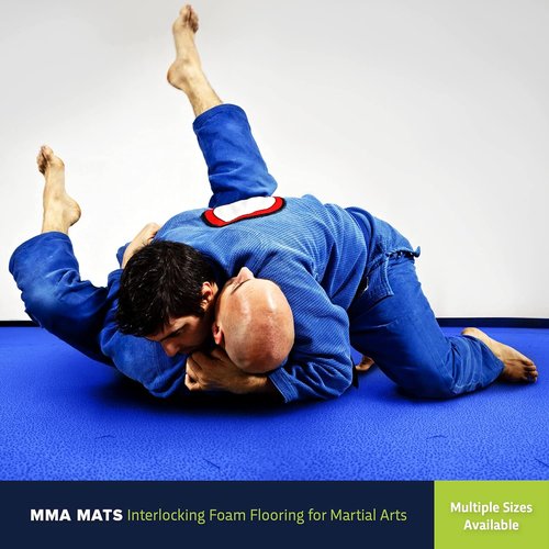 FlooringInc's 1" Thick Foam Tiles, 3'x3' or 2'x2' Reversable Interlocking Tiles, Ideal Yoga Mat, Gymnastics Mat, Workout Mat for MMA and Jiu Jitsu Training