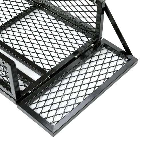 ECOTRIC Universal Front Cargo Basket Compatible with UTV ATV Drop Storage Luggage Basket Mesh Rack Cargo