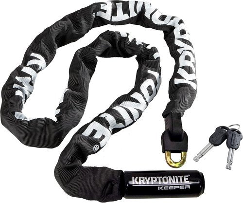 Kryptonite Keeper 712 Heavy Duty 4ft Bike Chain Lock - Anti-Theft Security for Bicycles, Motorcycles, and More