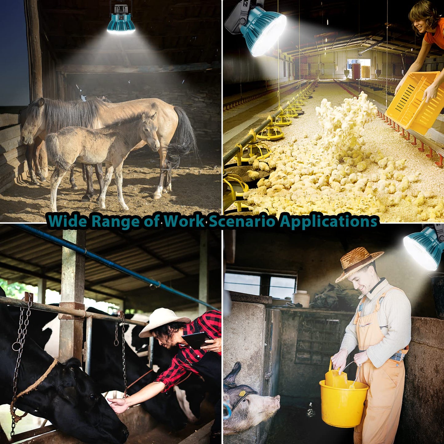 Adisipsoarin 2400LM LED Camping Lantern for Makita 18V LXT Lithium Battery, 24W LED Work Light for Car Repairing , Camping, Emergency and Hurricane, Hiking, Fishing