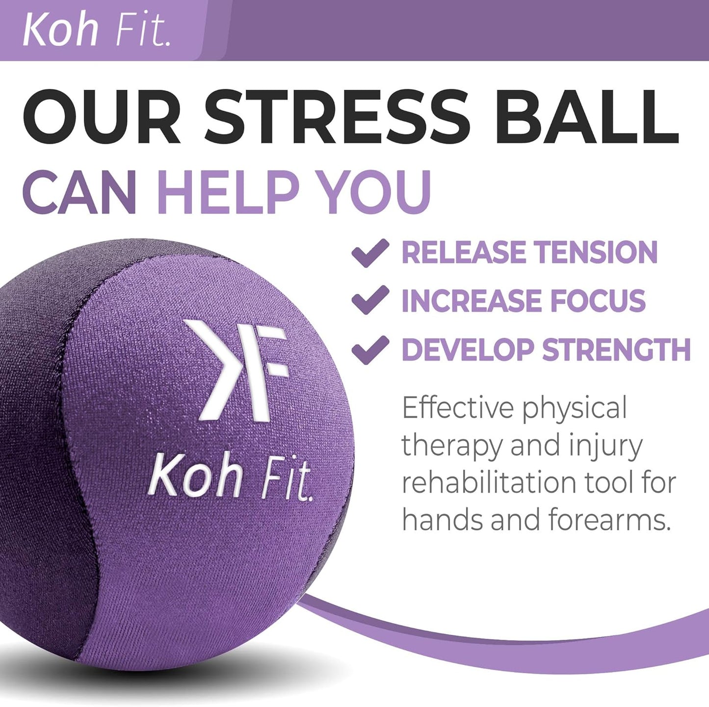 Stress Ball Multipacks for Adults - Stress Reliever Squeeze Balls - for Hand Therapy and Stress Relief