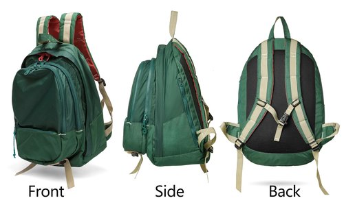 DORIS&JACKY UNISEX Campus Backpack Large Capacity Travel Casual Daypack For Women (Large-Green)