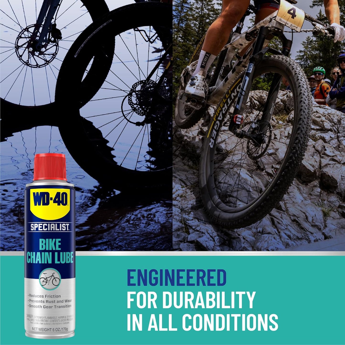WD-40 Specialist Bike Chain Lube - 6 OZ | Premium Lubricant for Smooth Cycling