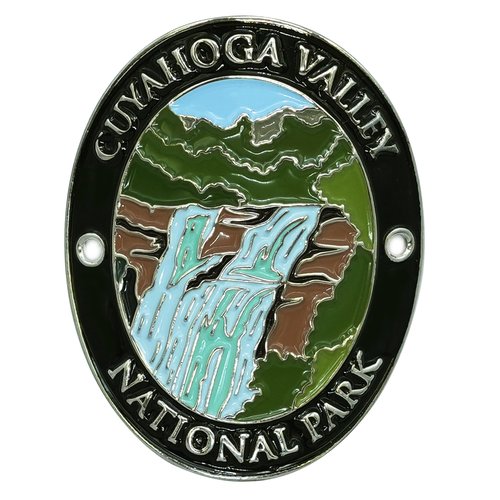 Walking Stick Medallion Hiking, Cuyahoga Valley National Park Hiking Stick Medallion, Trekking Hiking Walking Pole Stick, Traveler Collection Souvenir