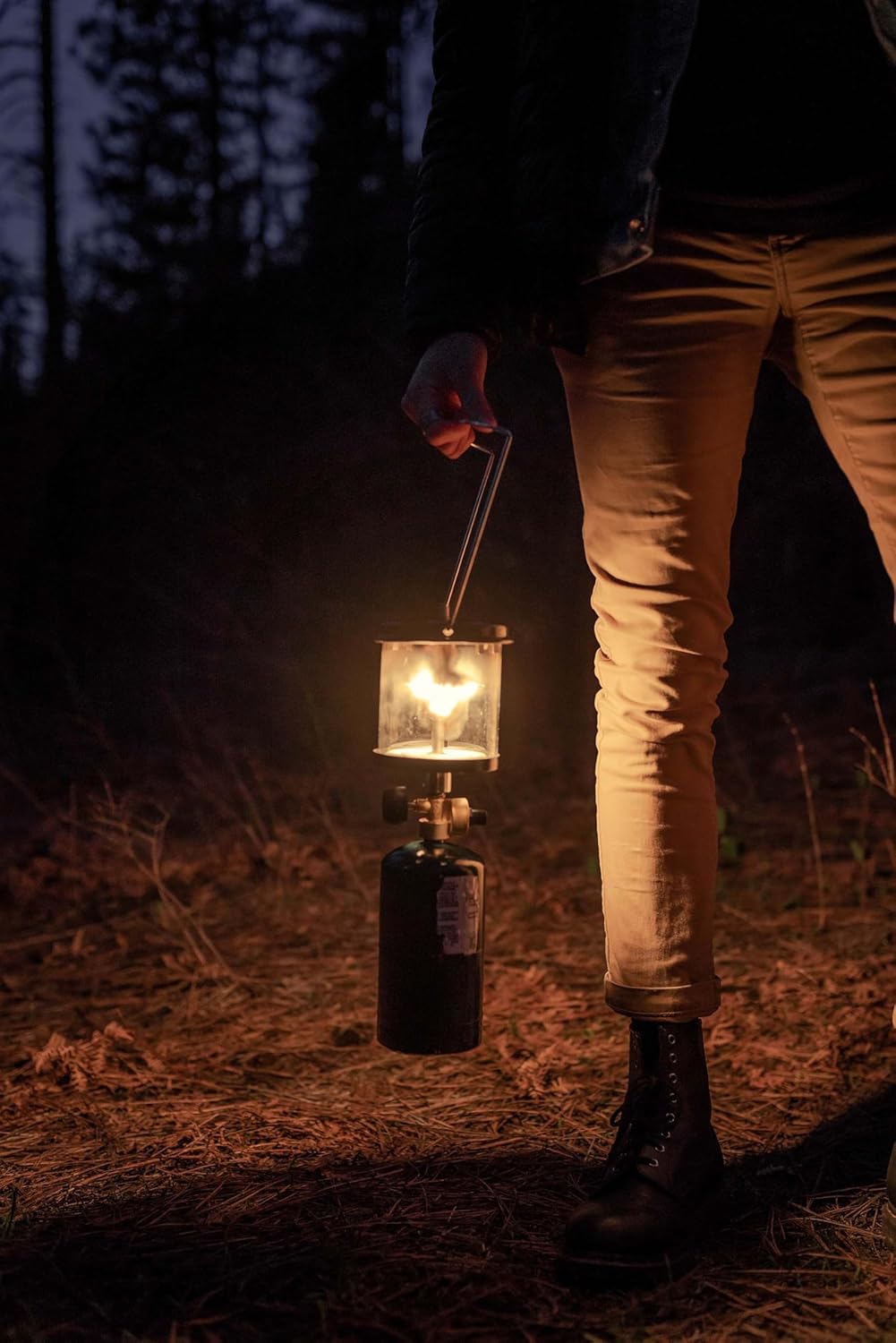 Stansport Compact Single Mantle Propane Lantern (172), Black