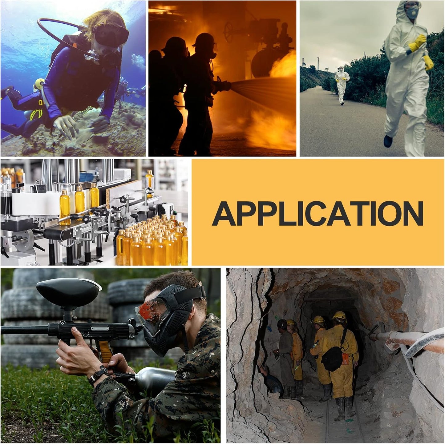 3L 4500psi Carbon Fiber Air Tank & Fill Station for PCP Paintball Scuba SCBA（Empty Bottle） (Red Gauge Tank Kits)