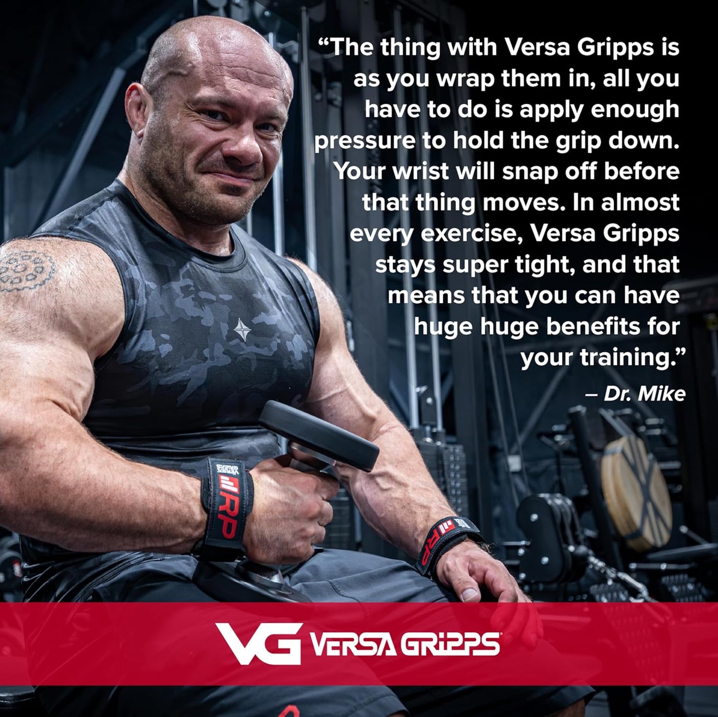 Versa Gripps® Classic, Made in The USA, Wrist Straps for Weightlifting Alternative, The Best Training Accessory