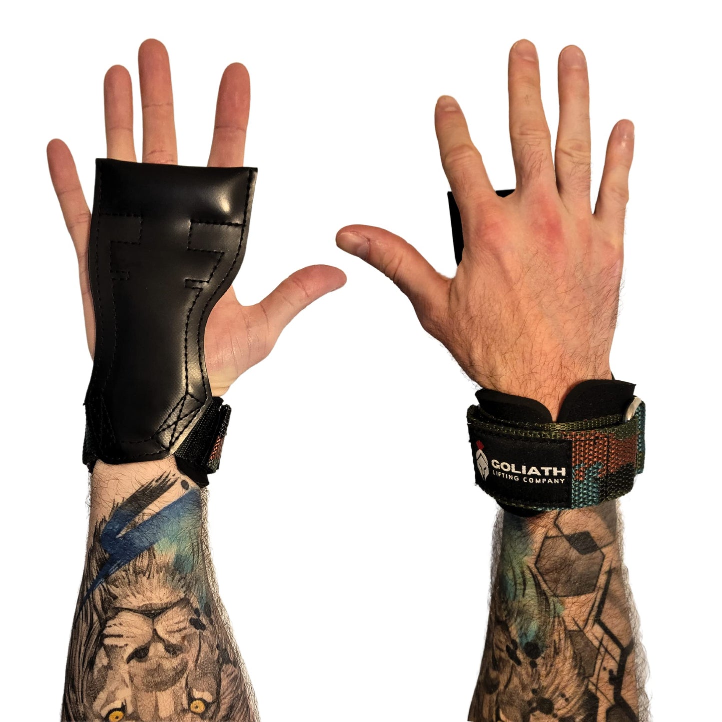 Goliath Lifting Company Lifting Grips Weight Gloves Heavy Duty Barbell Lifting Grips