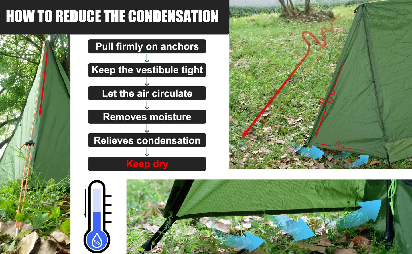 2-Person Ultralight Trekking Pole Tent & Collapsible Aluminum Hiking Sticks by Underwood Aggregator