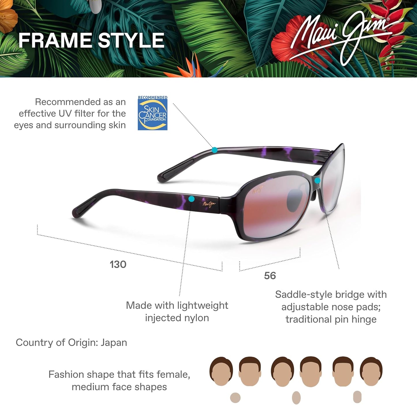 Maui Jim Women's Koki Beach Fashion Sunglasses