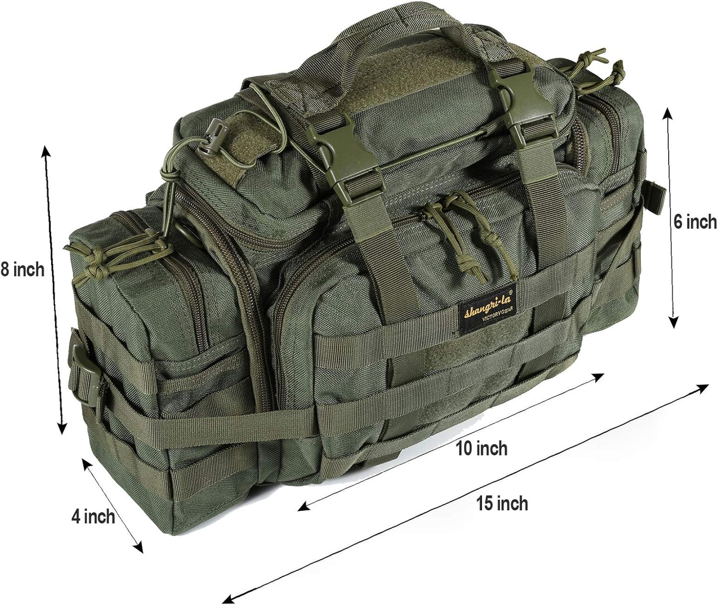 SHANGRI-LA Tactical Range Bag Outdoor Sling Backpack Hiking Fanny Waist Pack