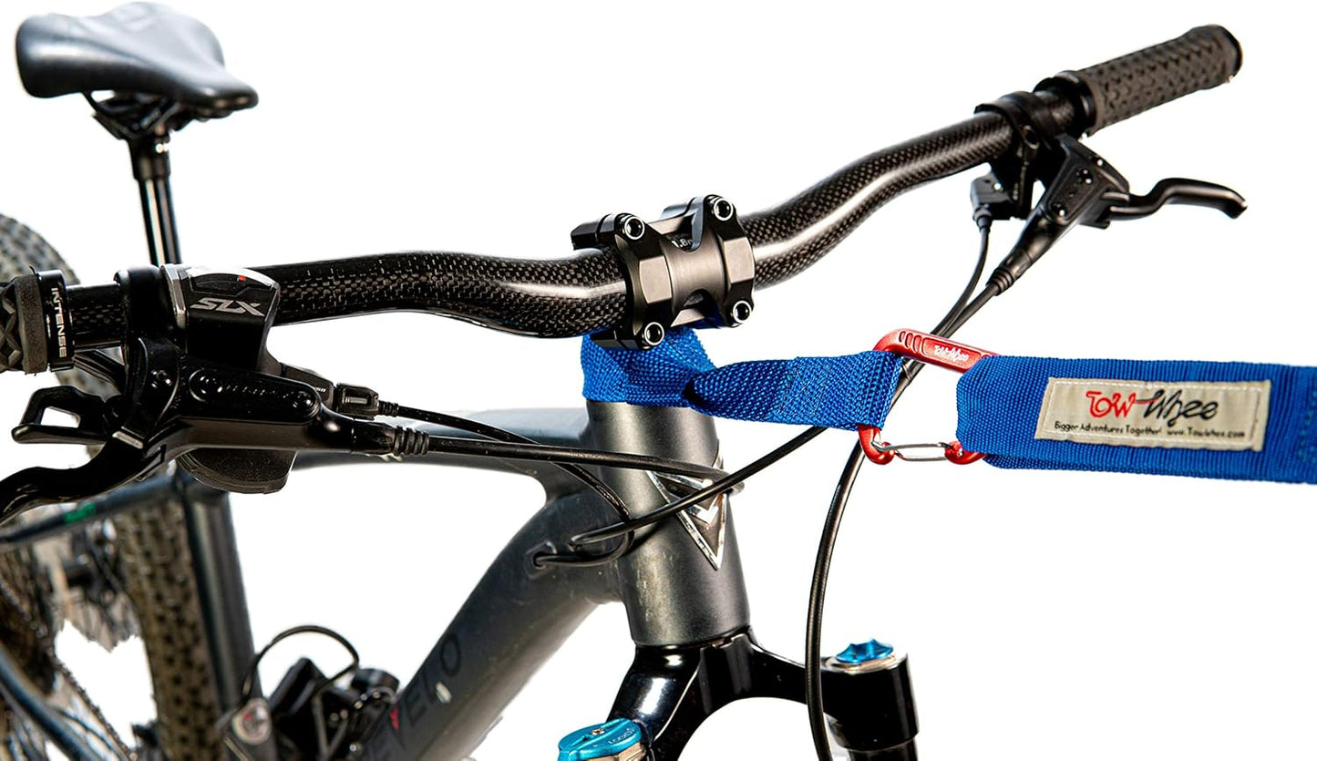 Quick Loop with Carabiner - Quickly Attach Adventure Tow Bungee to Any Bike Handlebar or Seat