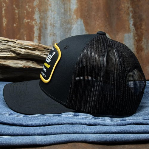 Rural Cloth Support Local Farmers Adjustable Snapback Hat, Black
