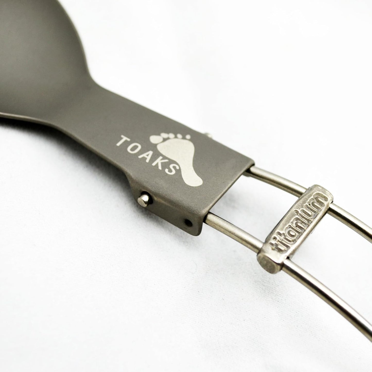 TOAKS Titanium Folding Spoon - Lightweight, Portable Camping Utensil for Outdoor Adventures