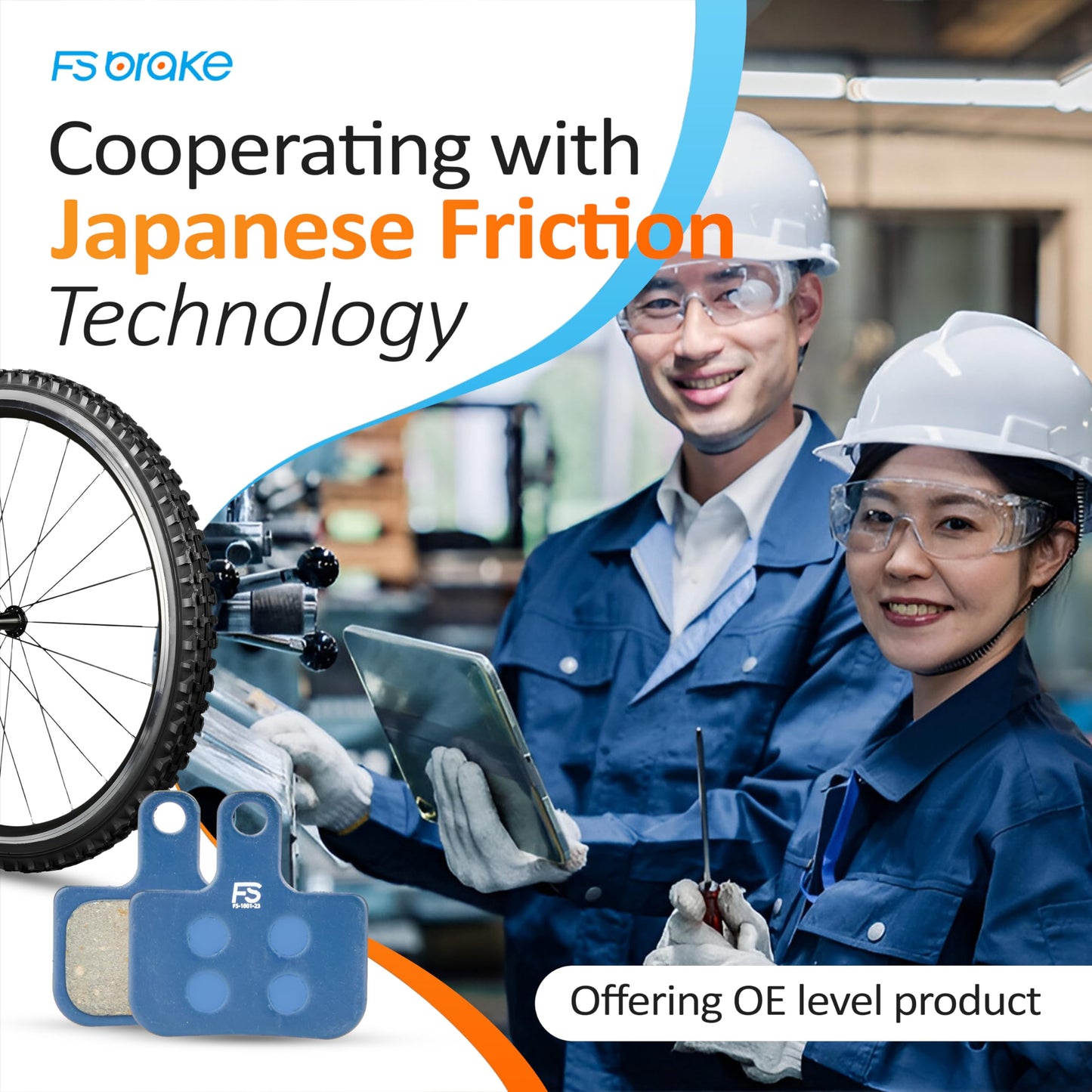 FS-DB1 Hybrid Ceramic-Carbon Disc Brake Pads Compatible with SRAM Elixir 1/3/5/7/9/R, XX/XO, DB1/DB3/DB5, Level T/TL/TLM B1/Ultimate B1