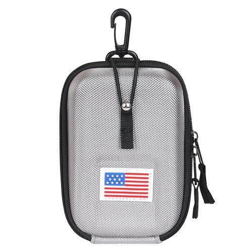 Craftsman Golf Silver Edge Rangefinder Case USA Flag Hard Shell for Gogogo, Tectectec Callaway, Universal Range Finder Carry Bag