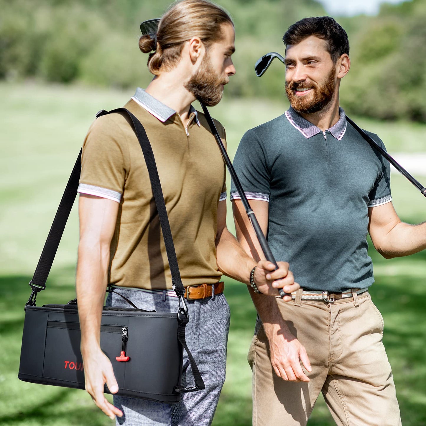 TOURIT Cooler Bag - 6-Can Insulated Sleeve, Small Soft Fits Discreetly in Golf Bag, Accessories for Men