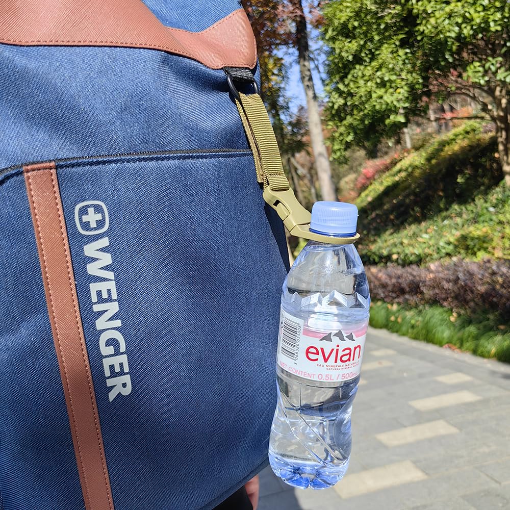 4pcs Hanging Bottle Buckle Clip Carabiner, Portable Mineral Water Bottle Clip for Outdoor Camping Hiking Traveling
