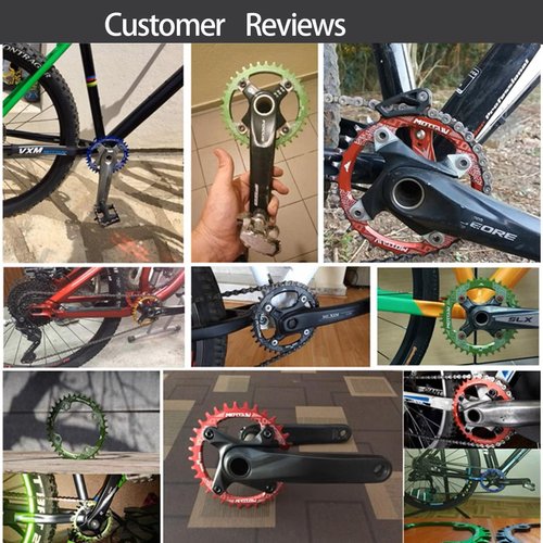 Suprwin Square Taper Crankset | Mountain Bike Bicycle Crankset |Narrow Wide Chainring 170mm Crank Arm | Suitable for Single Speed Chains & Pedals | Compatible with 8/9/10/11 Speed Bikes (32T)