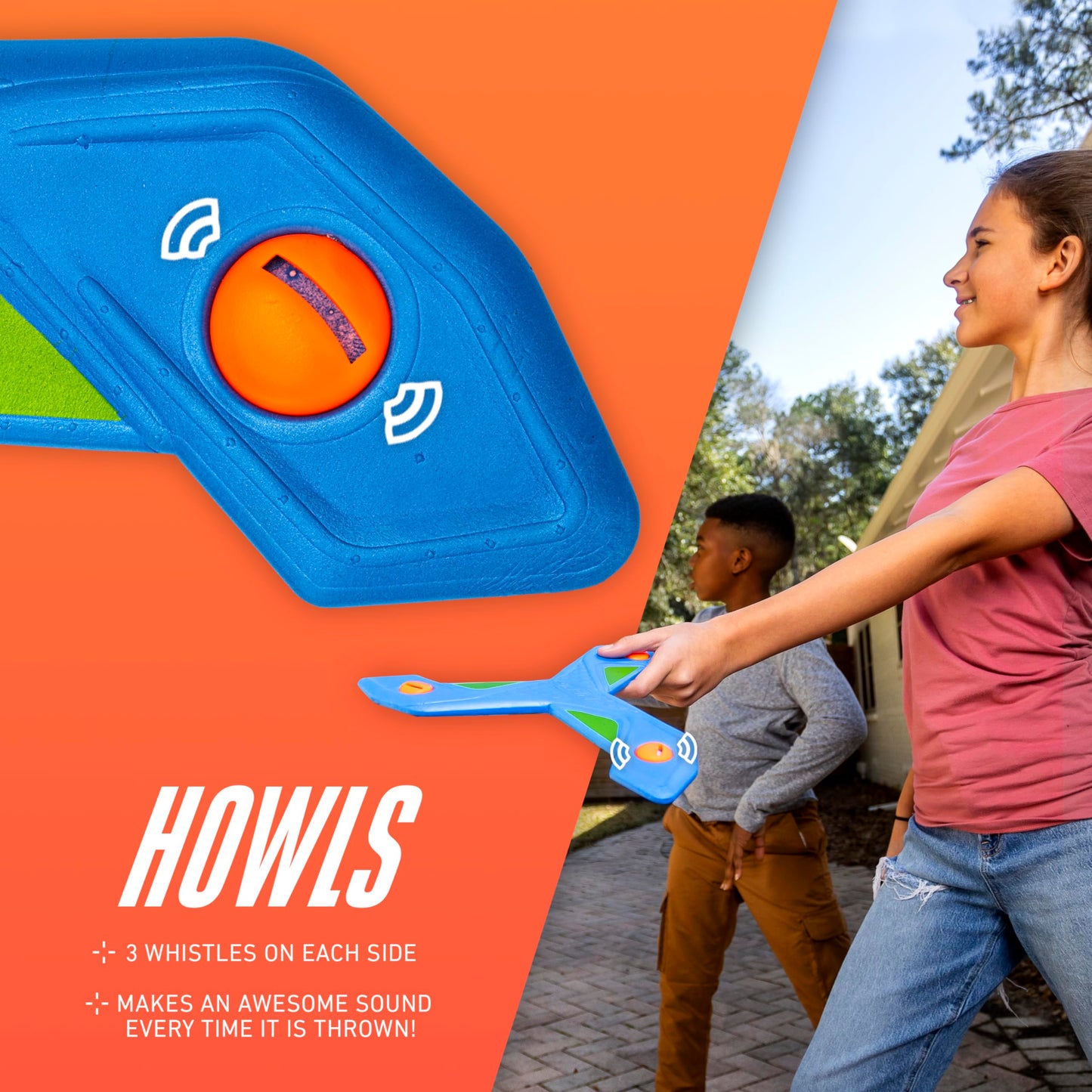 Nerf Kids Toy Boomerang - Slingerang Soft Foam Boomerang for Kids - Great Outdoor Gift for Boys + Girls - Perfect Backyard + Beach Toy
