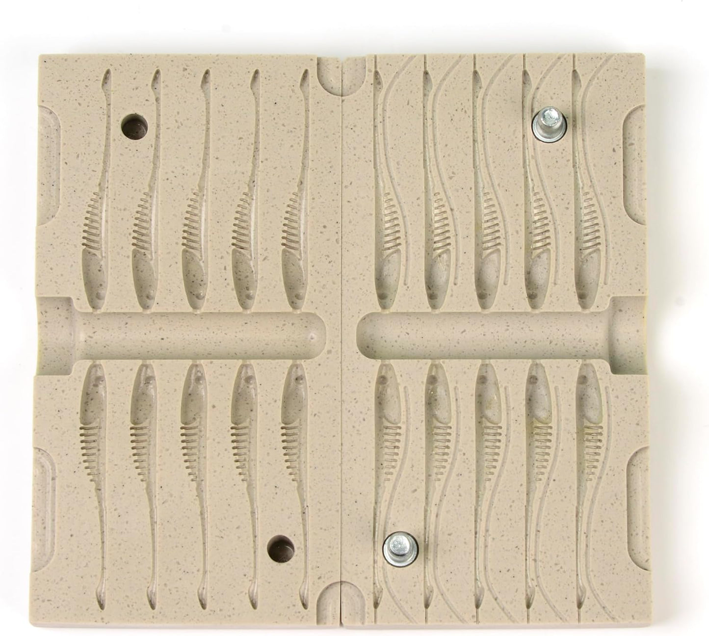 FatFish F01-10C Bait Mold Soft Plastiс Lure Making Injection Mold for Do-It Fishing Lures 2"