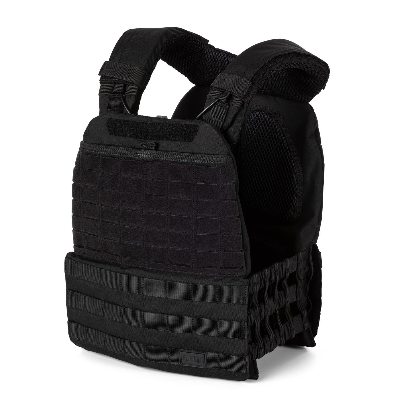 5.11 Tactical TacTec Plate Carrier – Lightweight, Breathable, Adjustable Fit, MOLLE-Ready, Ideal for Training, Style 56100, Black, One Size