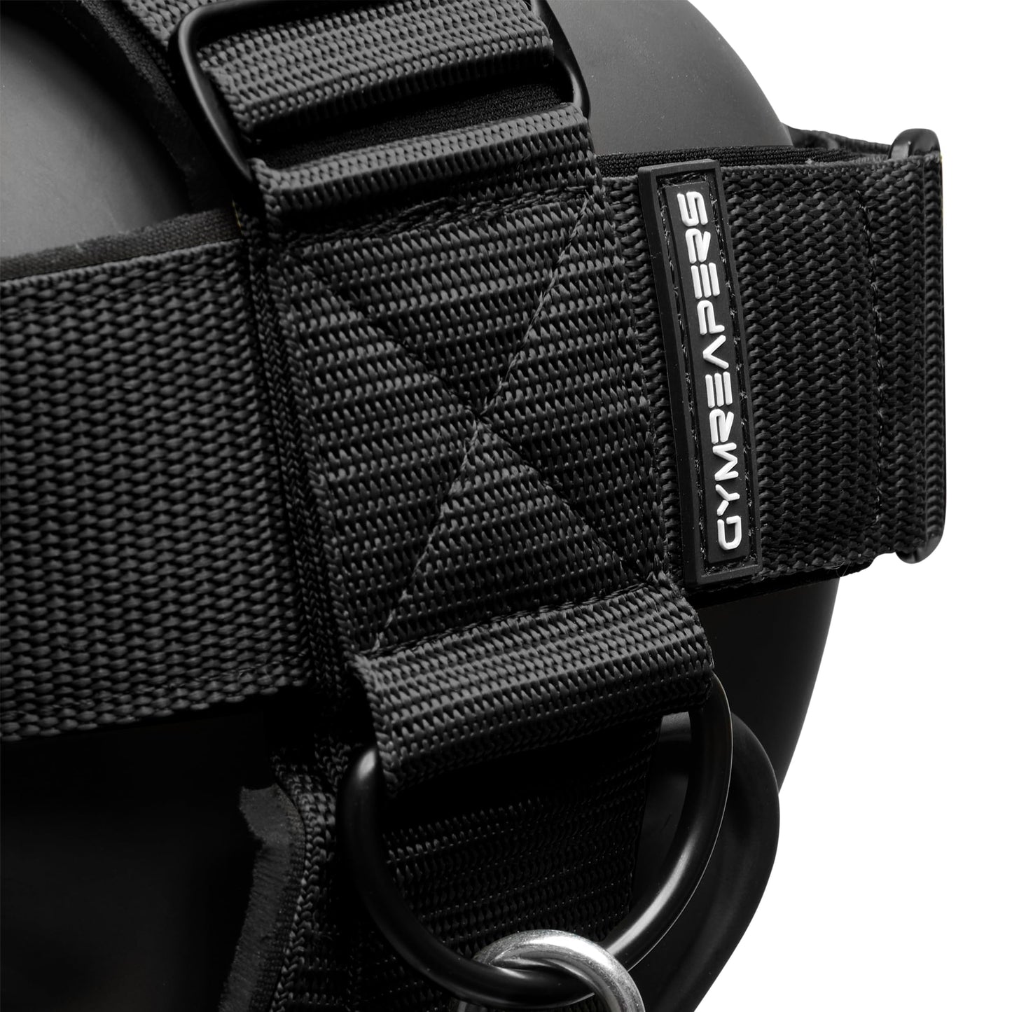 Gymreapers Neck Harness Weight Lifting - Neck Trainer Workout Equipment - Heavy Duty Stainless Steel Chain, Adjustable Neoprene Head Strap, Exercise Equipment for Strength & Pain Relief