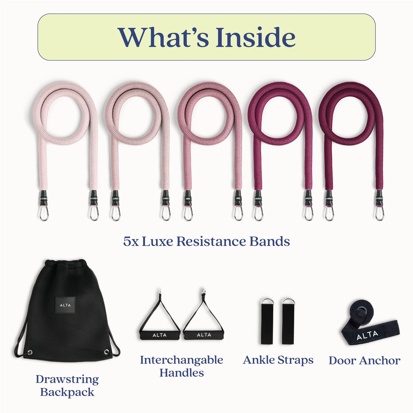 ALTA Resistance Tube Bands for Women