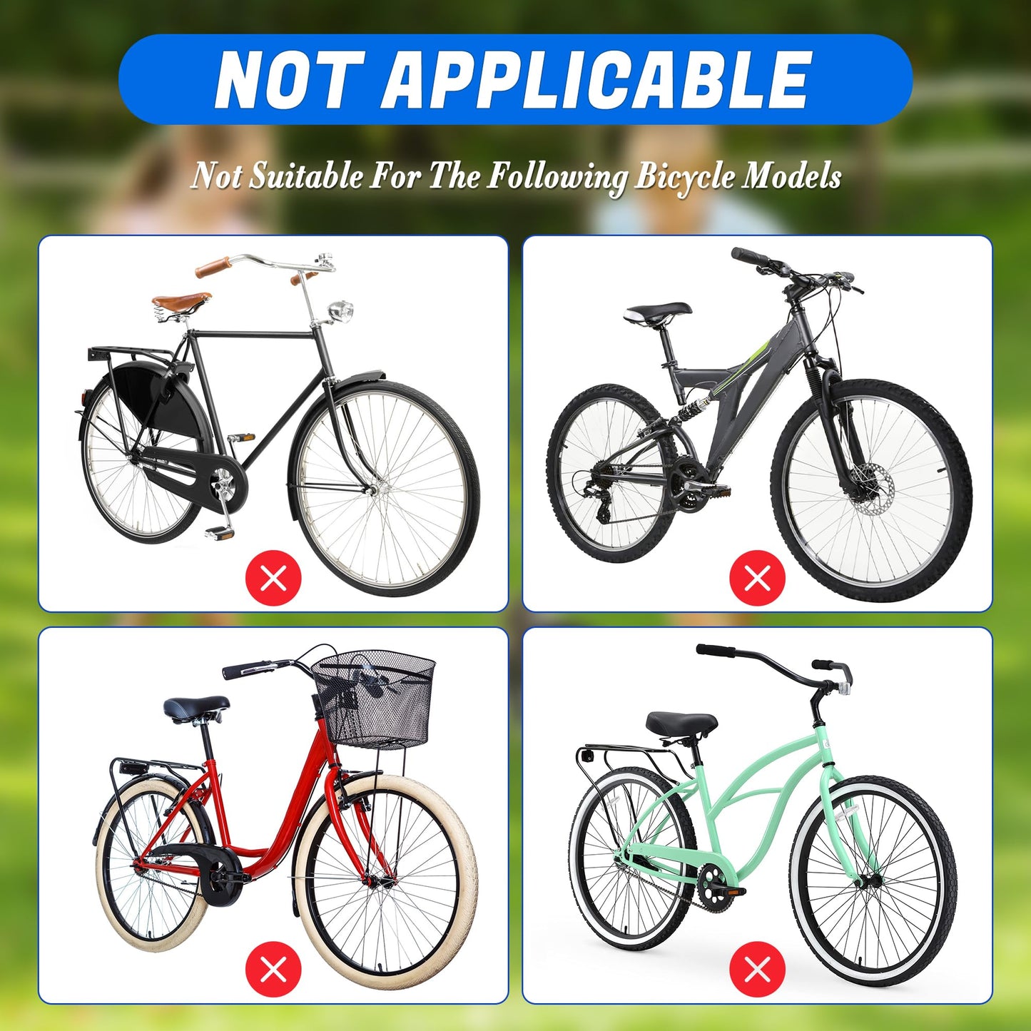 Alaxciax Front Mounted Bicycle Seats for Children, Kid Bike Seat Mountain with Handlebars Foot Pedals for Children 2~5 Years (Black) (Black)