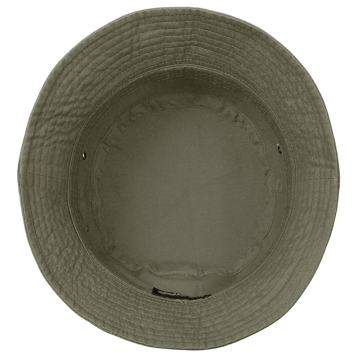 Falari Men Women Unisex Cotton Bucket Hat 100% Cotton Packable for Travel Fishing Hunting Summer Camp (Small/Medium, Olive)