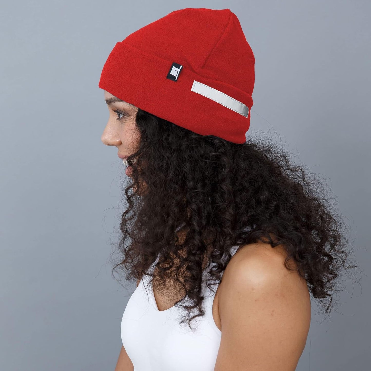 The Hat Depot Fleece Winter Functional Beanie Hat Cold Weather-Reflective Safety for Everyone Performance Stretch