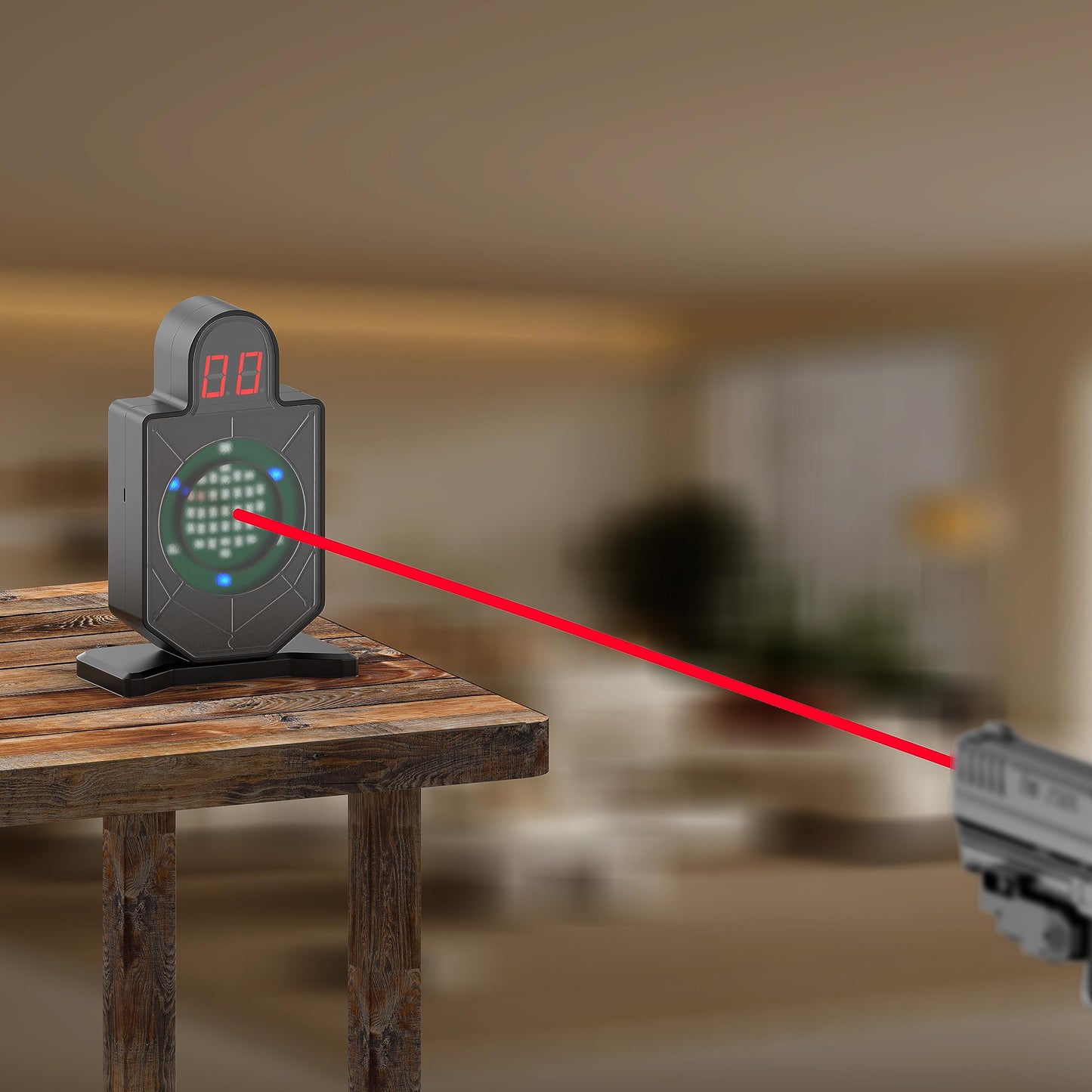 Tipfun Portable Laser Trainer Target& Laser Training System for Reactive Laser Shooting and Dry Fire Practice,Laser Trainer and Counting Laser Training Targets Compatible Most of Laser Cartridges