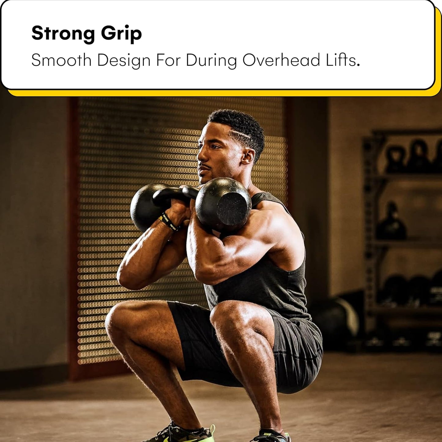 Powder Coated Kettlebell Weights 5-90 LB | Durable Gym Equipment for Strength Training