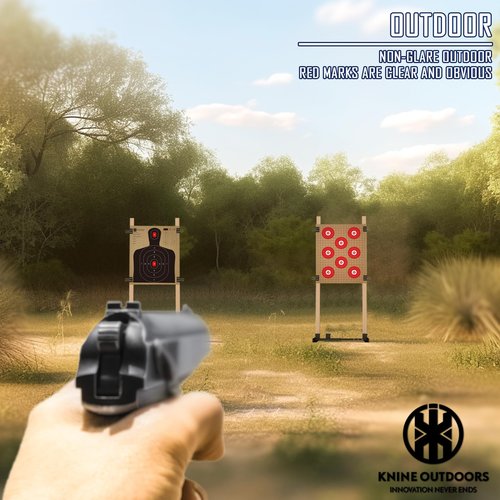 KNINE OUTDOORS Cardboard Targets - Paper Silhouette Targets for Shooting 13" X 16", Torso, Double-Sided, ISPC/USPSA/IDPA (50 Pack)
