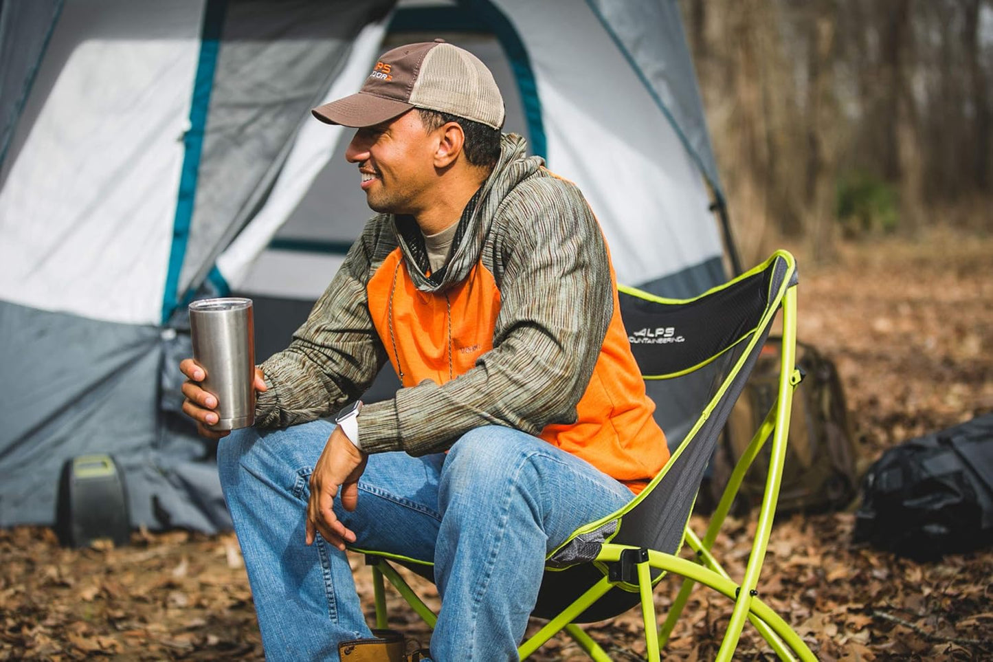 ALPS Mountaineering Camber Chair, One Size - Salsa/Charcoal