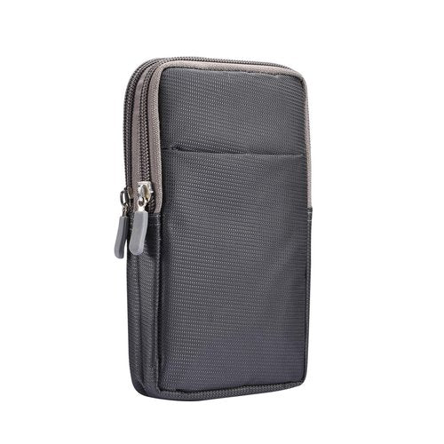 Cell Phone Holster with Belt Clip for Men,Vertical cell phone Waist Bag, Outdoor Trave Clutch Bag Card Holder Mobile phone Belt Loop Pouch Mini Waist Pocket for Hiking, Camping with Carabiner Hook