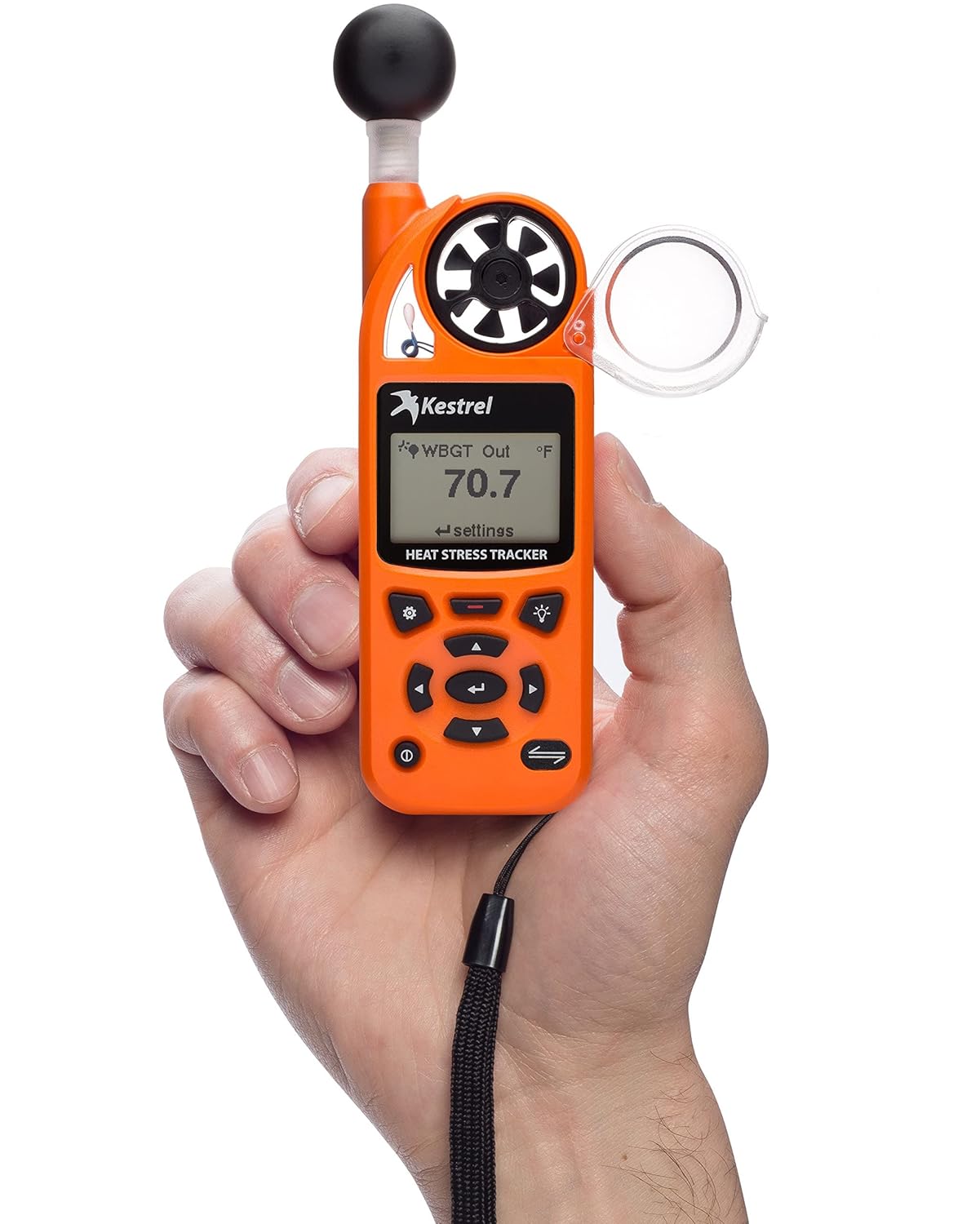 Kestrel 5400 Heat Stress Tracker Pro with Link, Compass and Vane Mount, Orange