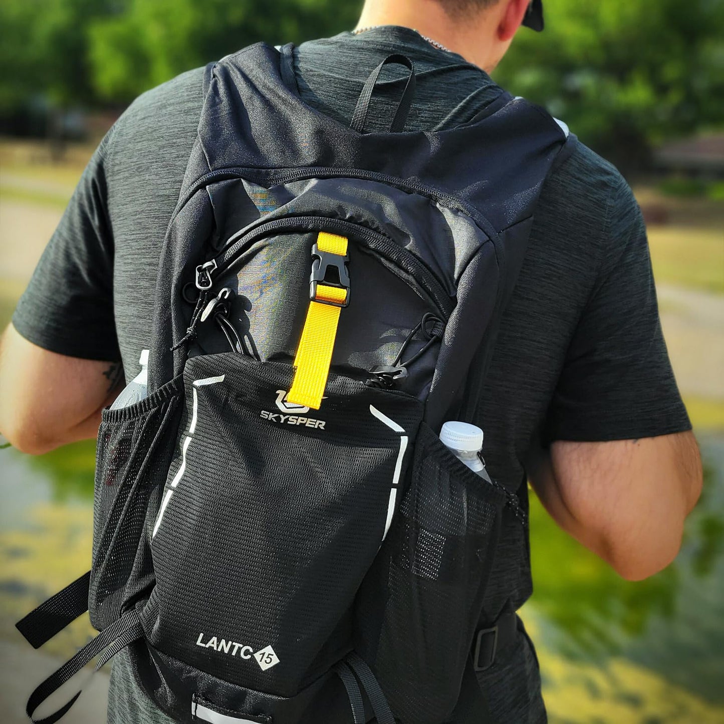 SKYSPER Small Hiking Backpack - 15L Travel Daypack Lightweight Bag Water Resistant Hiking Backpacks for Women Men