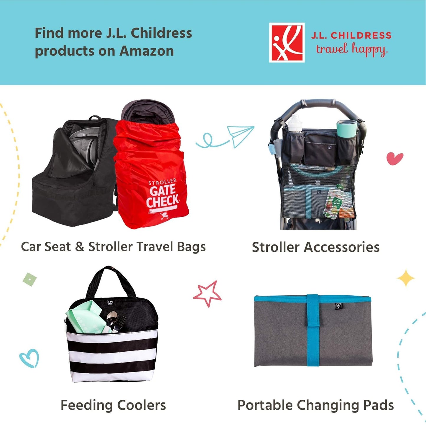 J.L. Childress Reusable Ice Packs - Breast Milk Ice Packs for Cooler & Lunch Boxes, Freezer Blocks for Baby Bottle Storage Bags, Food Safe, Keeps Drinks Cold, Refreezable - 2-Pack